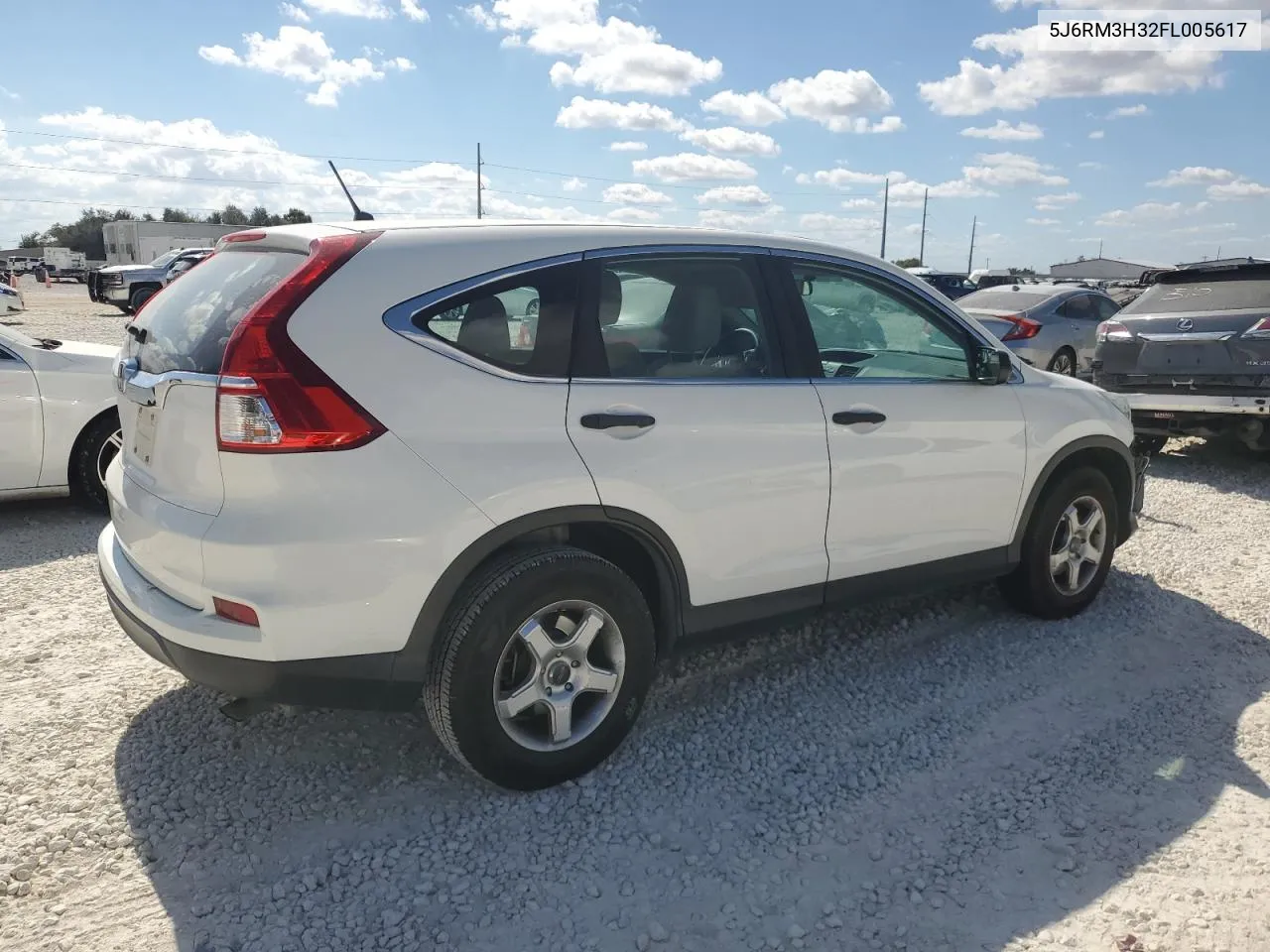 2015 Honda Cr-V Lx VIN: 5J6RM3H32FL005617 Lot: 77684054