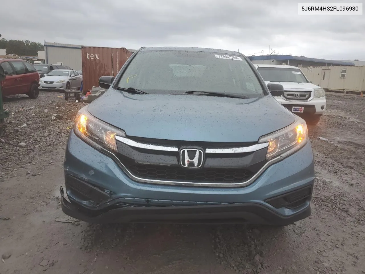 2015 Honda Cr-V Lx VIN: 5J6RM4H32FL096930 Lot: 77960554