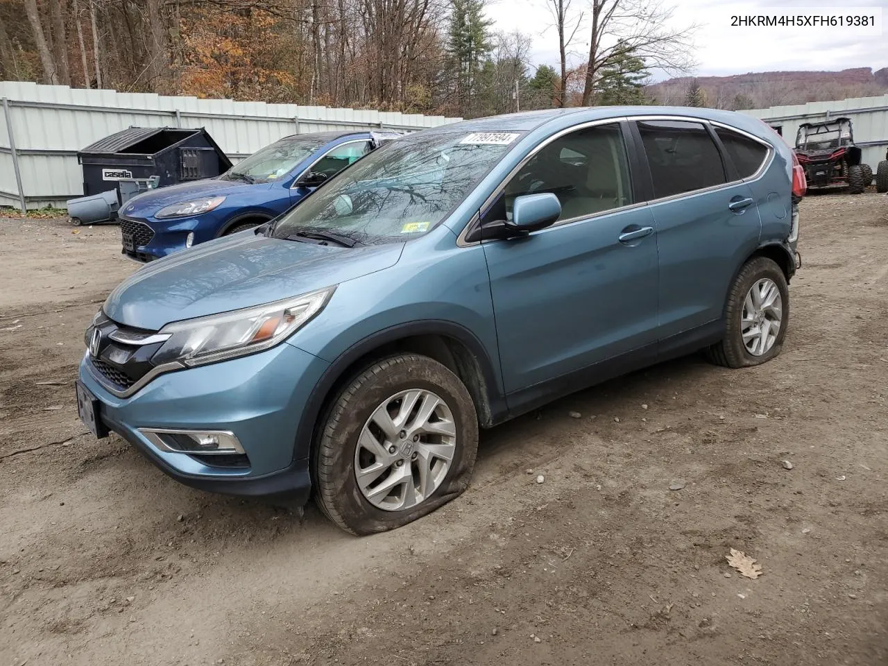 2015 Honda Cr-V Ex VIN: 2HKRM4H5XFH619381 Lot: 77997594