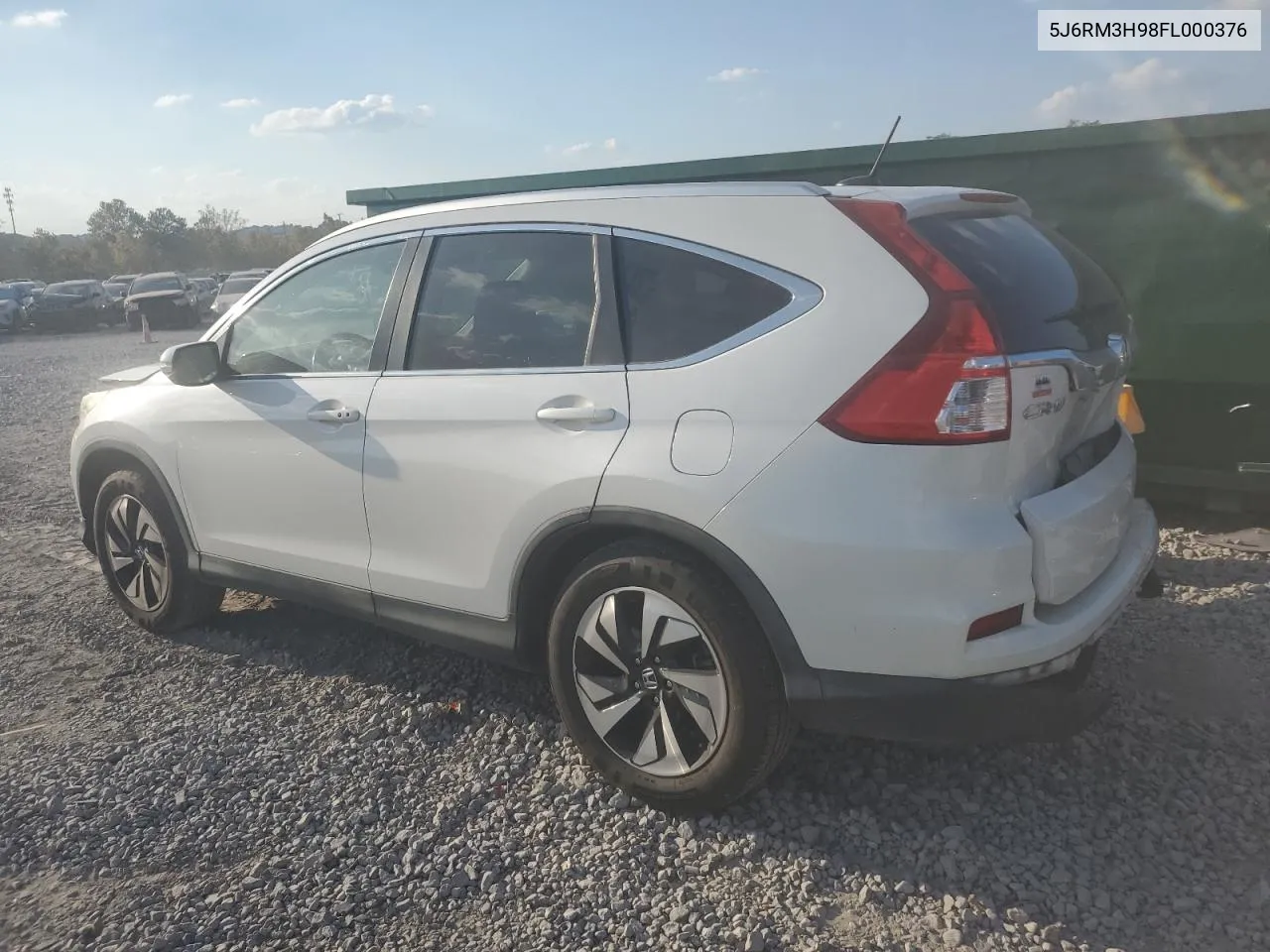 2015 Honda Cr-V Touring VIN: 5J6RM3H98FL000376 Lot: 78425294