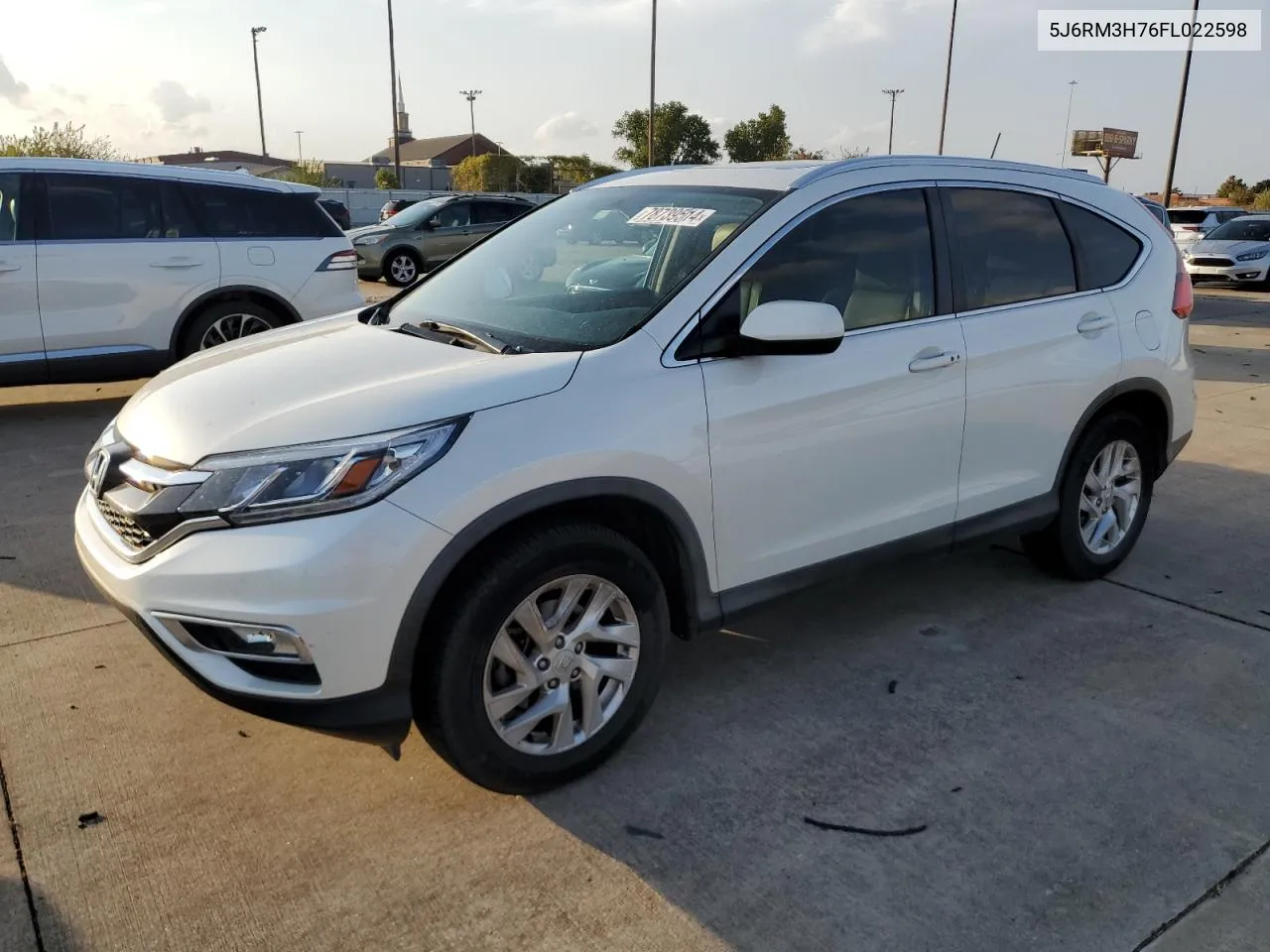 2015 Honda Cr-V Exl VIN: 5J6RM3H76FL022598 Lot: 78739514