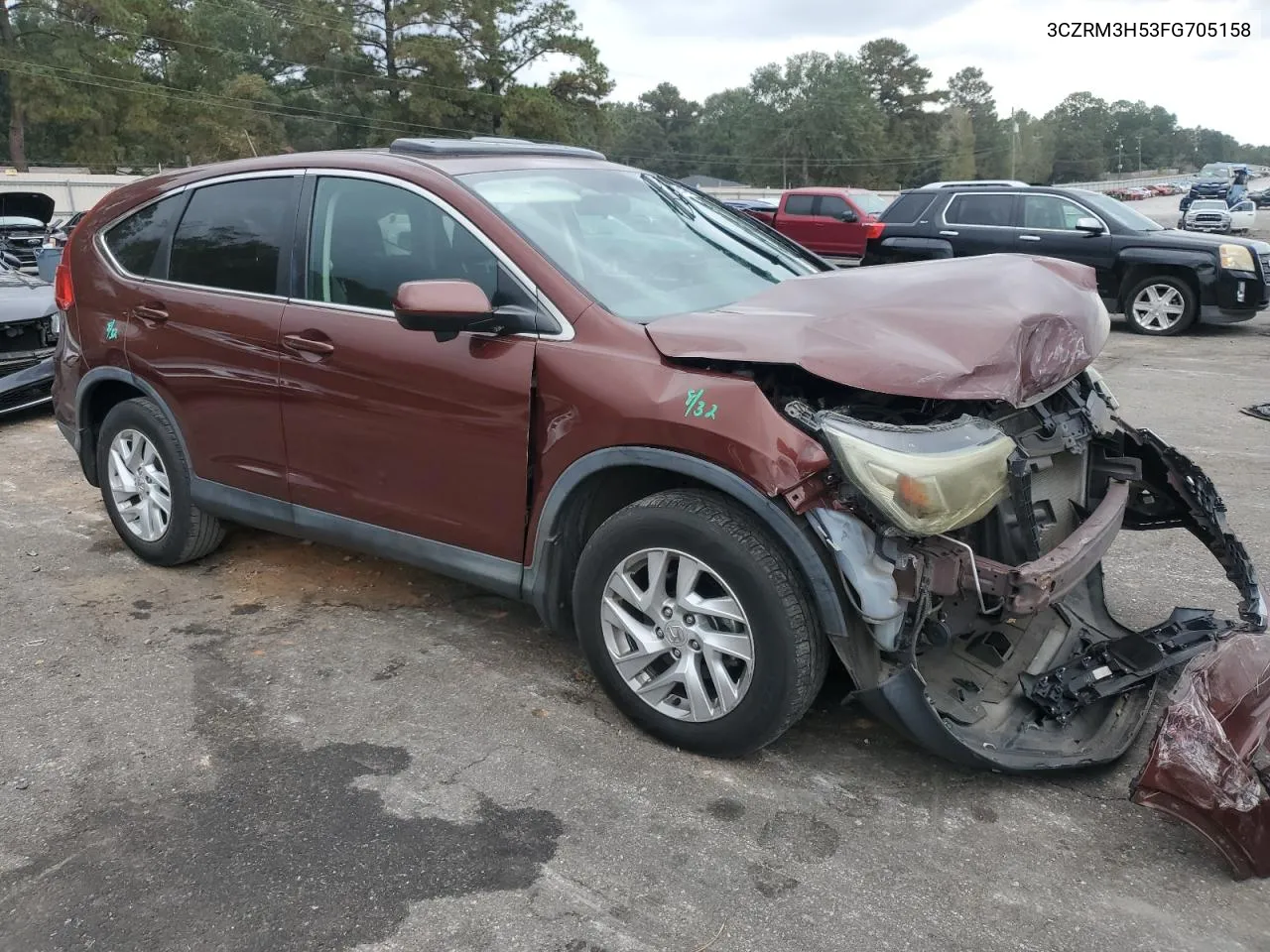 2015 Honda Cr-V Ex VIN: 3CZRM3H53FG705158 Lot: 78884264