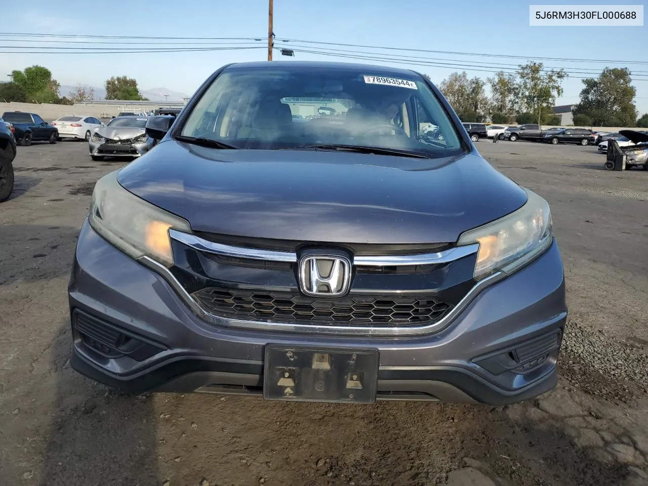 2015 Honda Cr-V Lx VIN: 5J6RM3H30FL000688 Lot: 78963544