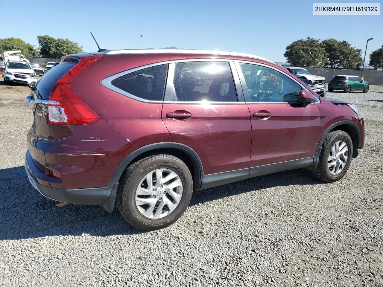 2015 Honda Cr-V Exl VIN: 2HKRM4H79FH619129 Lot: 79136954