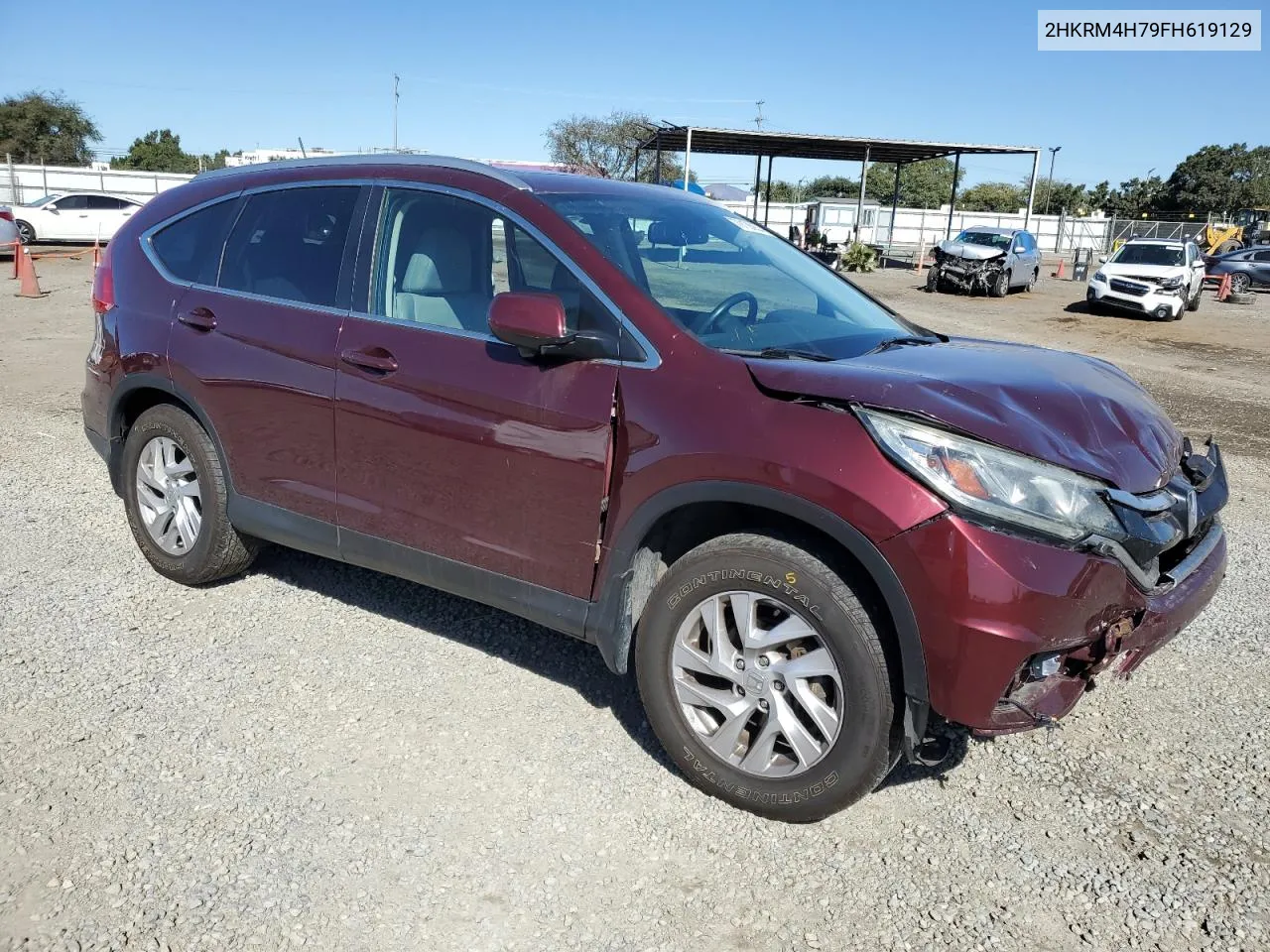 2015 Honda Cr-V Exl VIN: 2HKRM4H79FH619129 Lot: 79136954