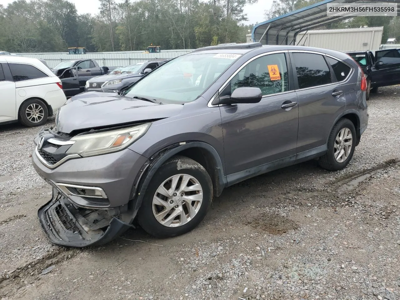 2015 Honda Cr-V Ex VIN: 2HKRM3H56FH535598 Lot: 79685804