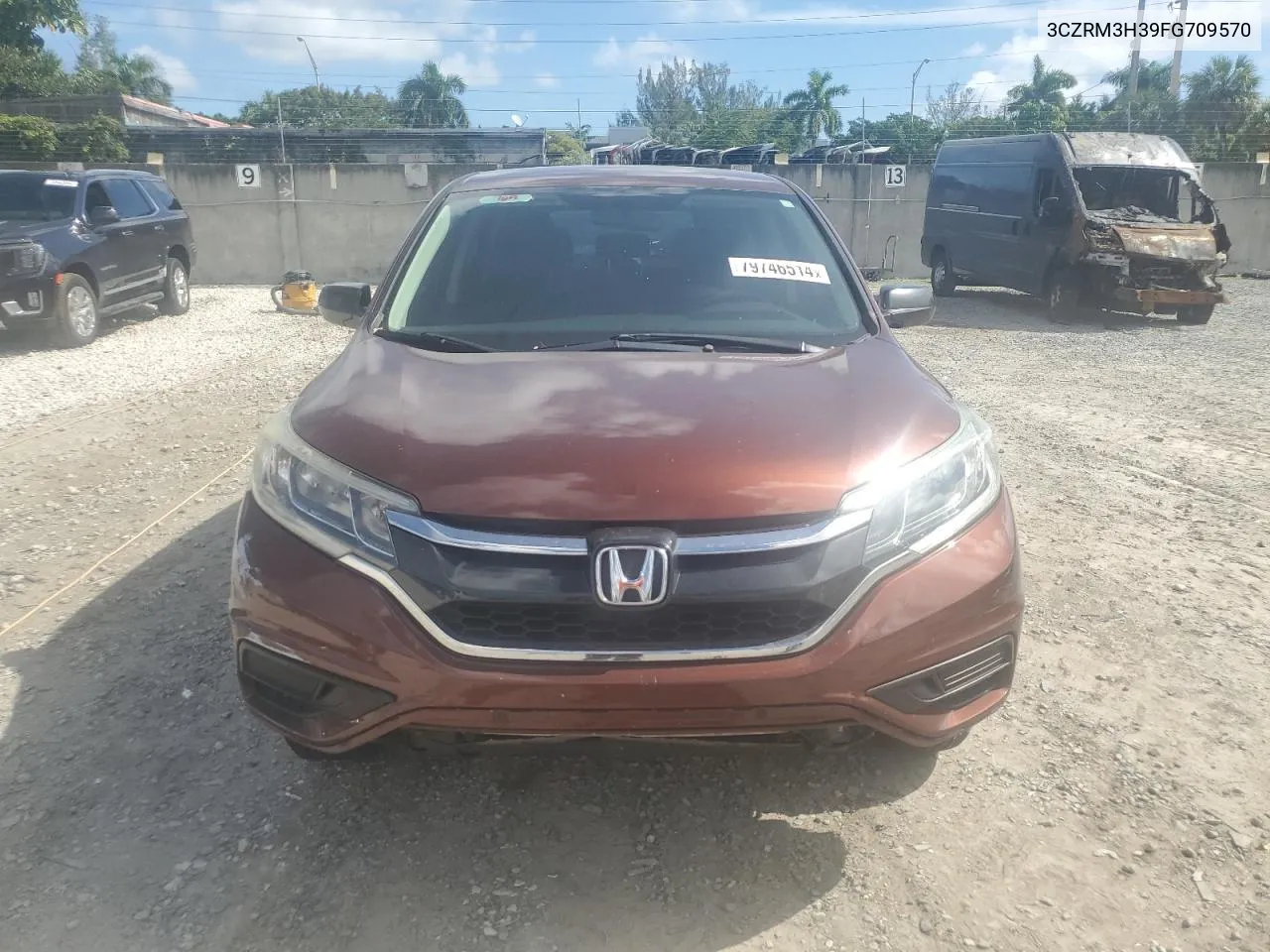 2015 Honda Cr-V Lx VIN: 3CZRM3H39FG709570 Lot: 79746514