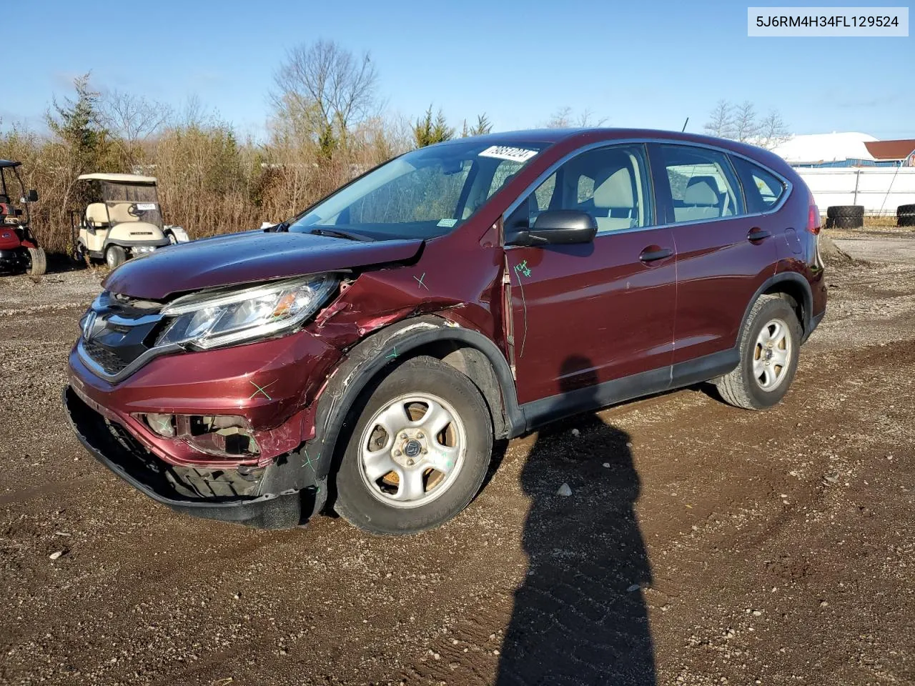 2015 Honda Cr-V Lx VIN: 5J6RM4H34FL129524 Lot: 79851224