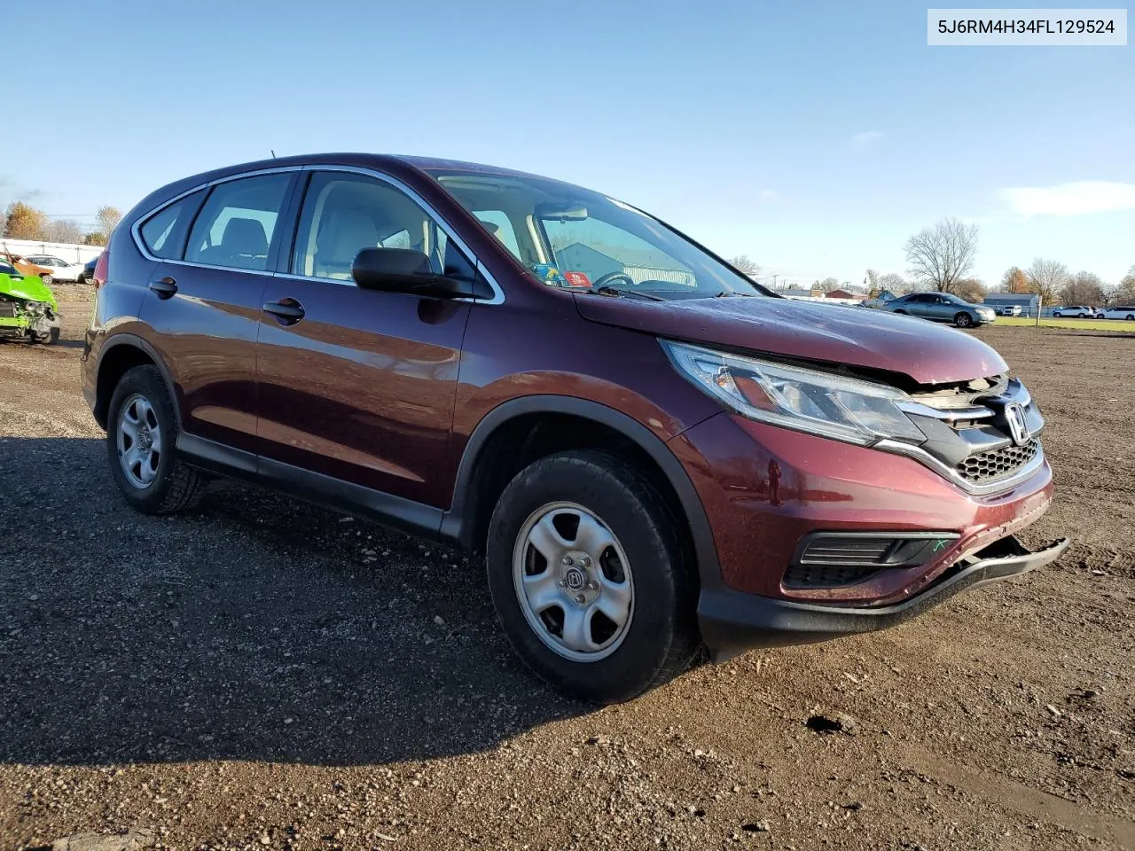 2015 Honda Cr-V Lx VIN: 5J6RM4H34FL129524 Lot: 79851224