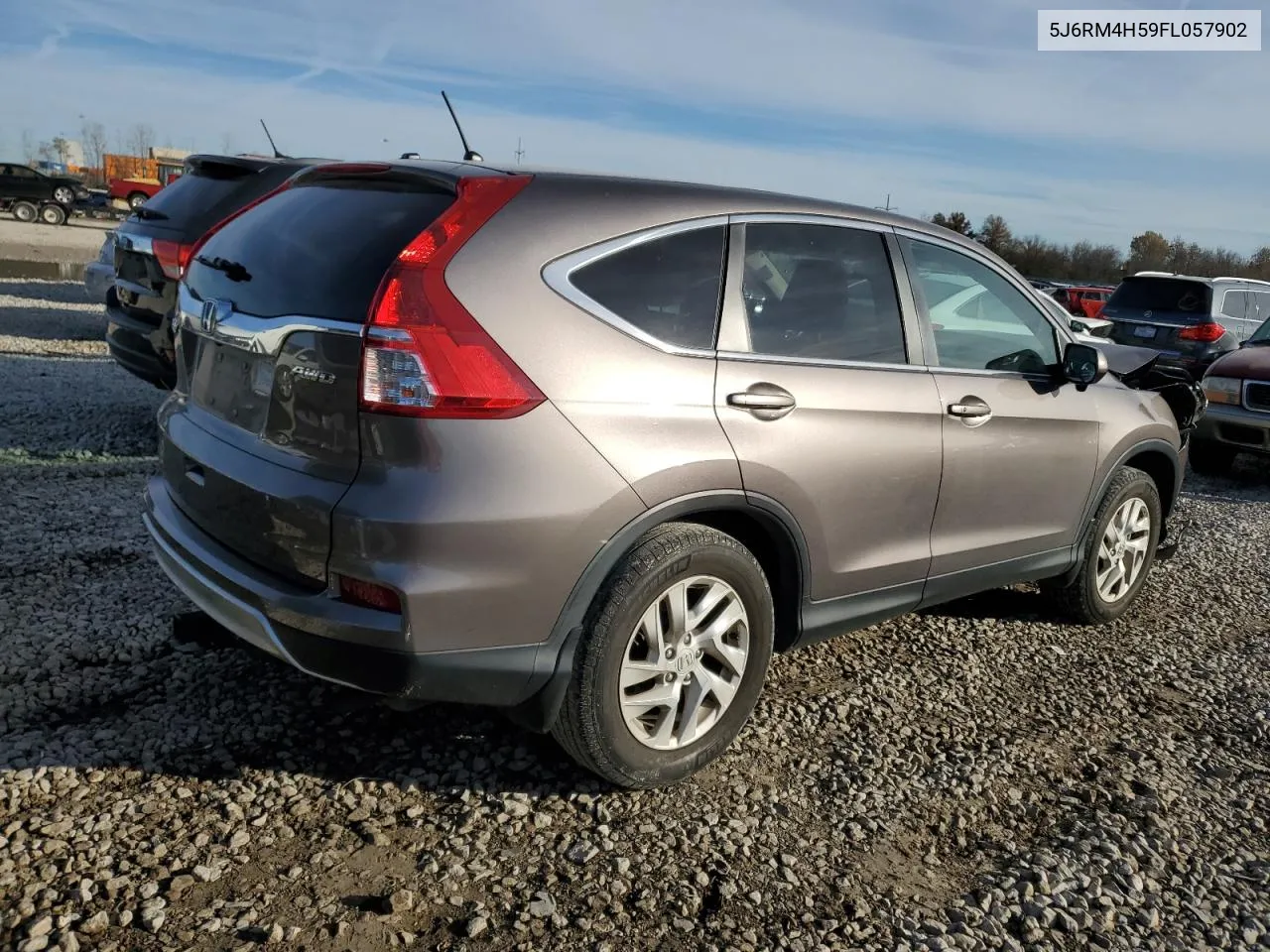 2015 Honda Cr-V Ex VIN: 5J6RM4H59FL057902 Lot: 80007734