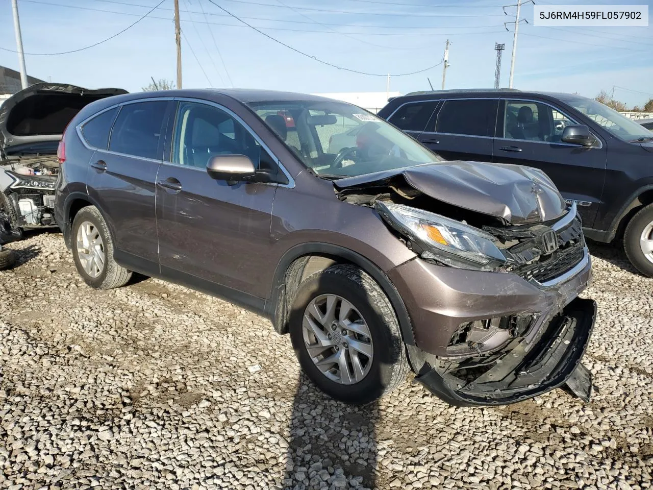 2015 Honda Cr-V Ex VIN: 5J6RM4H59FL057902 Lot: 80007734