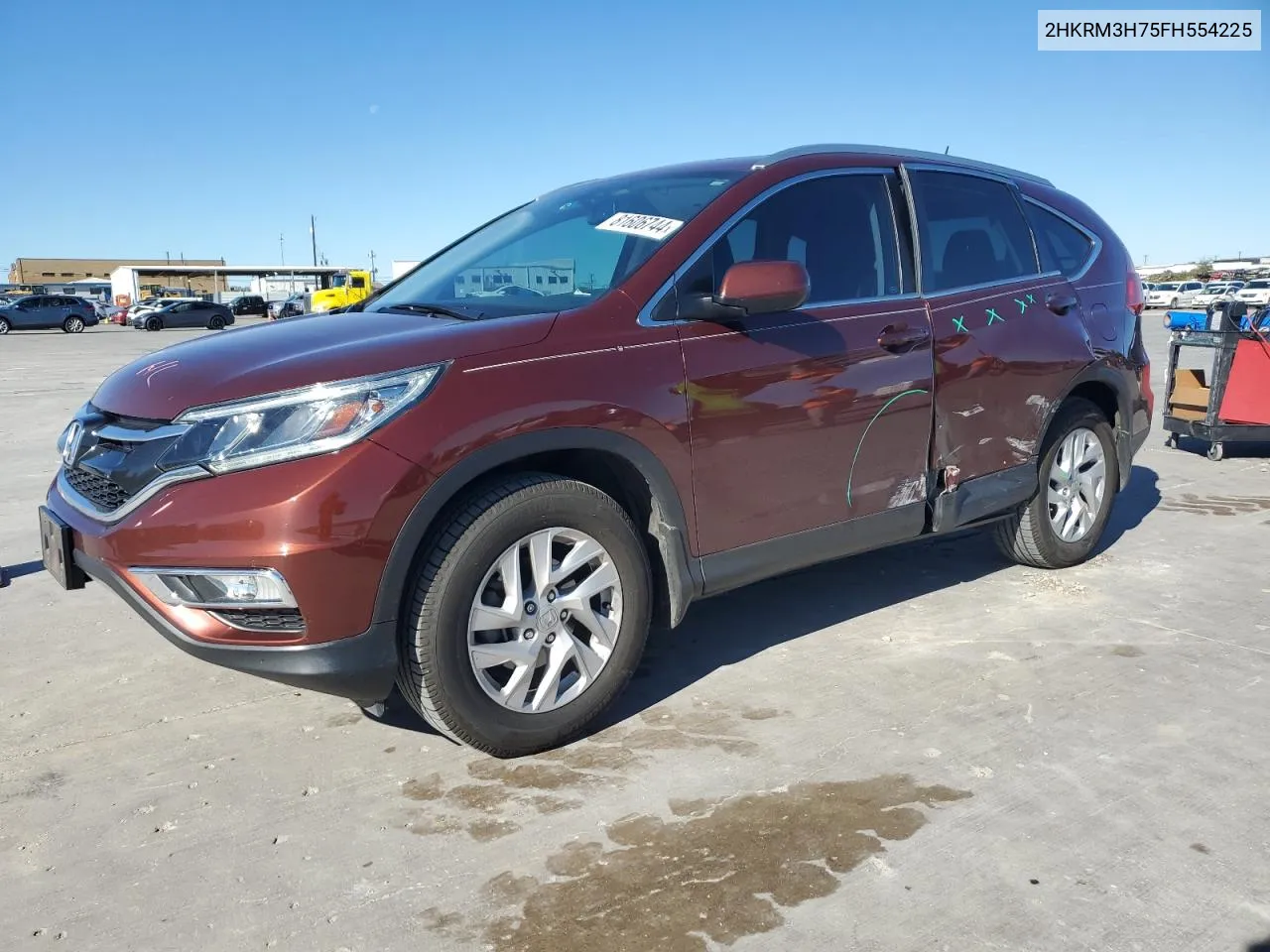 2015 Honda Cr-V Exl VIN: 2HKRM3H75FH554225 Lot: 81606744