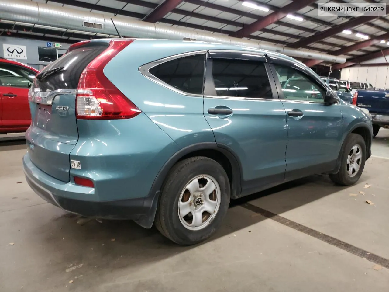 2015 Honda Cr-V Lx VIN: 2HKRM4H3XFH640259 Lot: 81876254