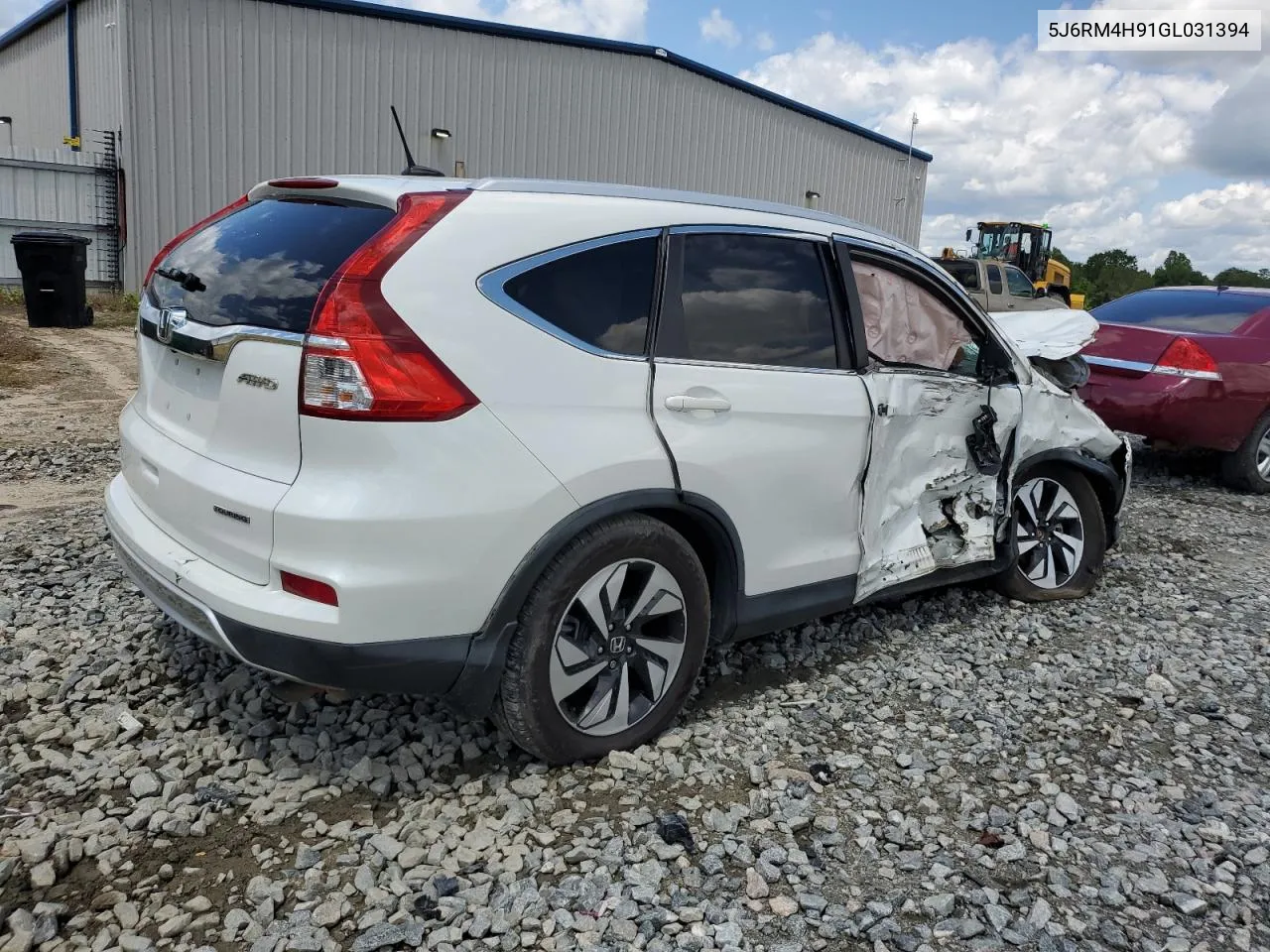 2016 Honda Cr-V Touring VIN: 5J6RM4H91GL031394 Lot: 50032044