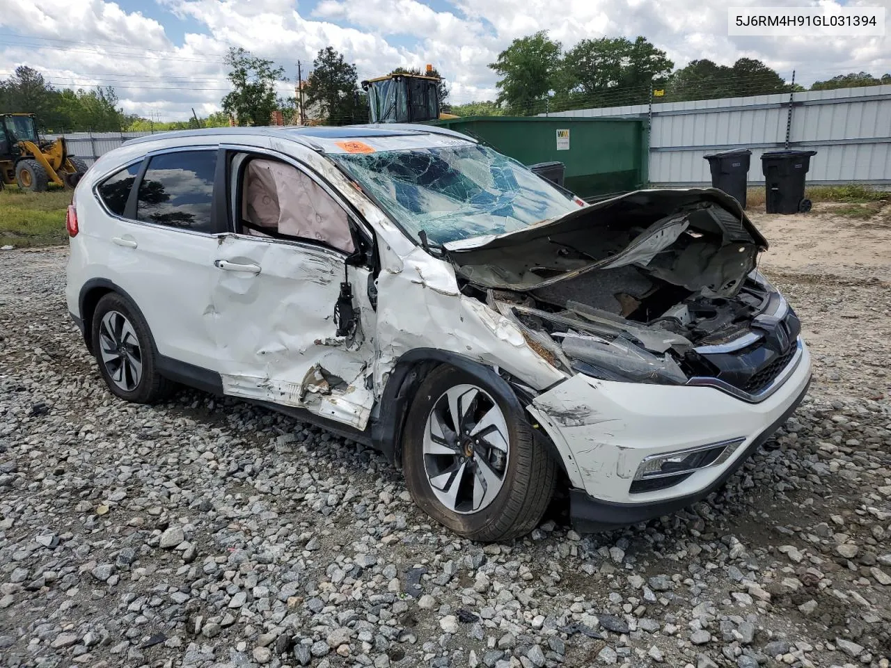 2016 Honda Cr-V Touring VIN: 5J6RM4H91GL031394 Lot: 50032044