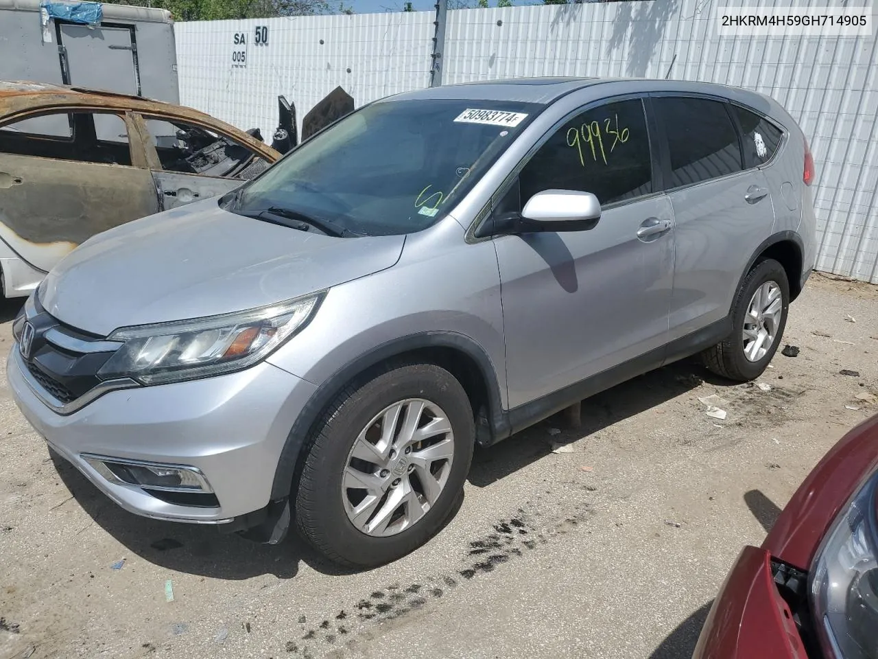 2016 Honda Cr-V Ex VIN: 2HKRM4H59GH714905 Lot: 50983774