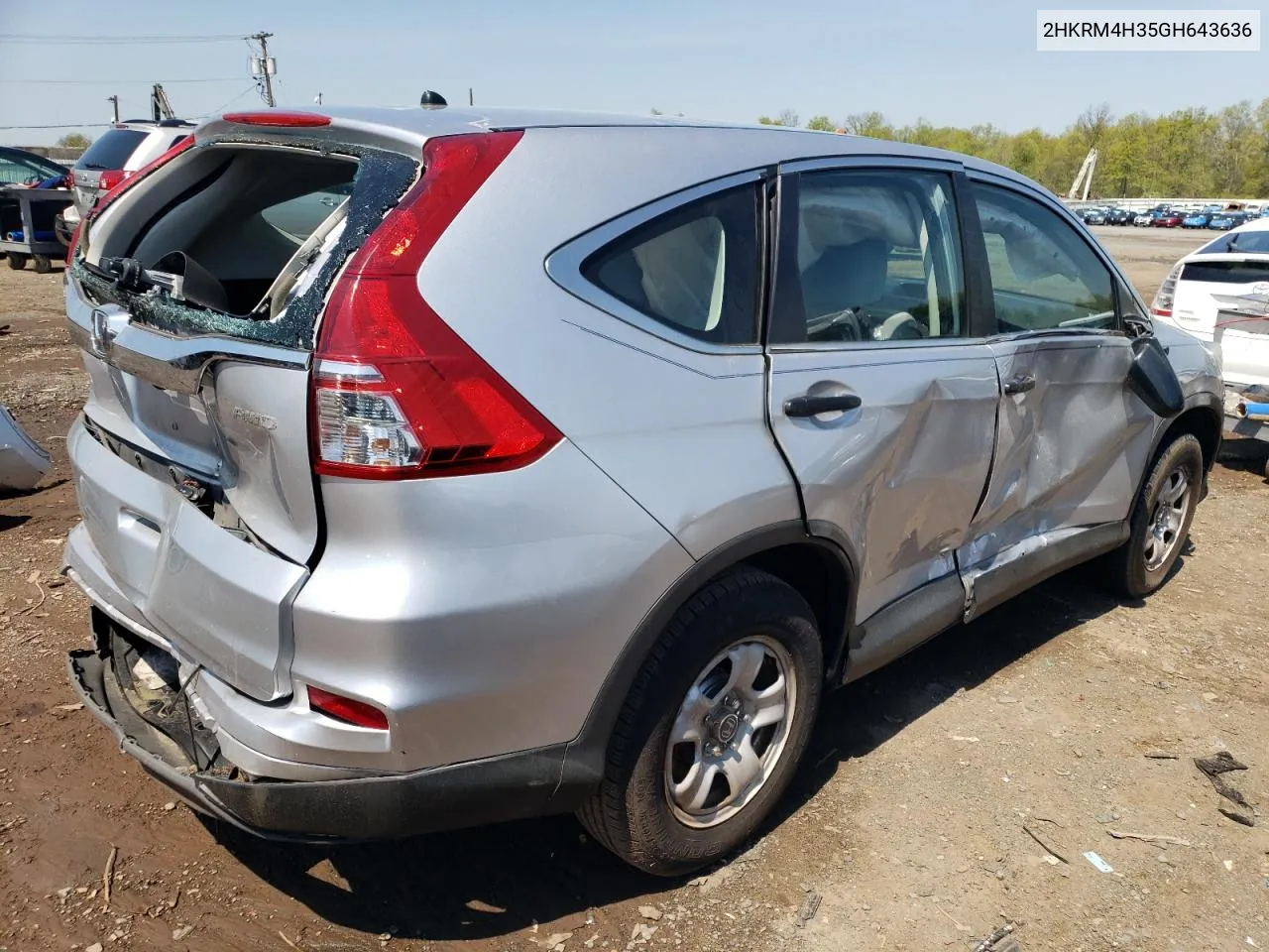 2016 Honda Cr-V Lx VIN: 2HKRM4H35GH643636 Lot: 52500404