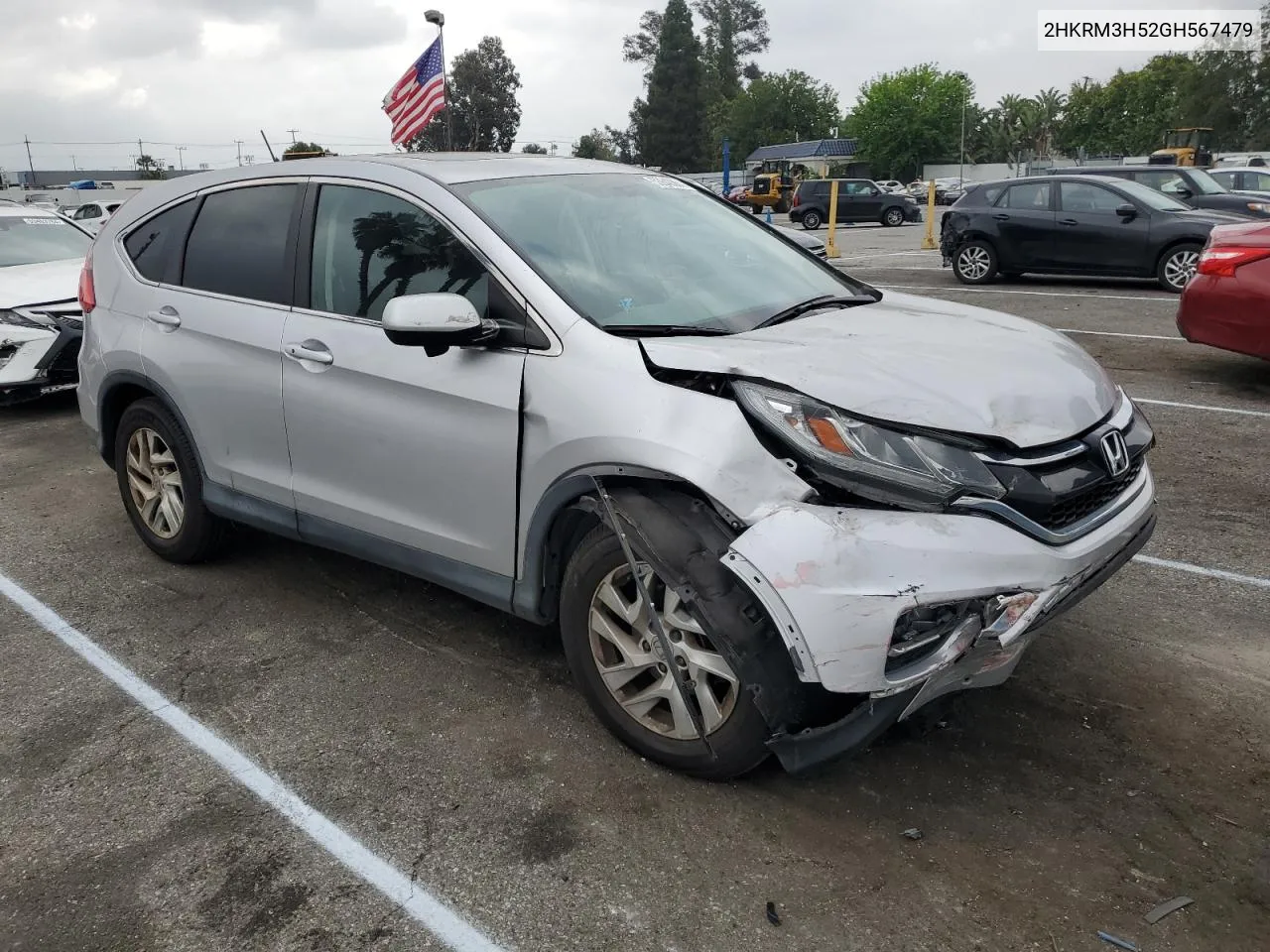 2016 Honda Cr-V Ex VIN: 2HKRM3H52GH567479 Lot: 53640304