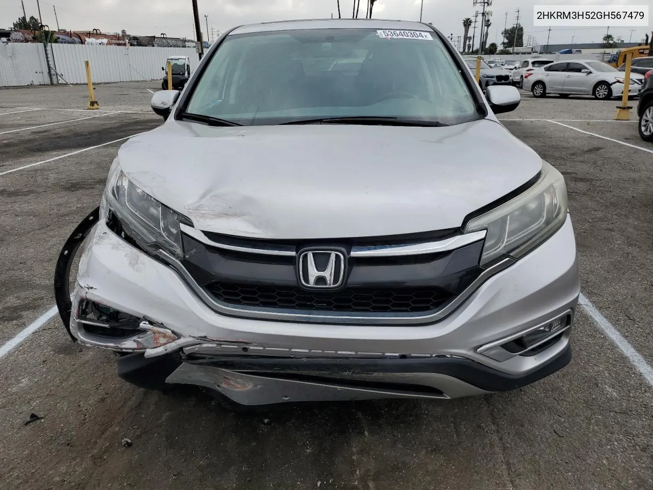 2016 Honda Cr-V Ex VIN: 2HKRM3H52GH567479 Lot: 53640304