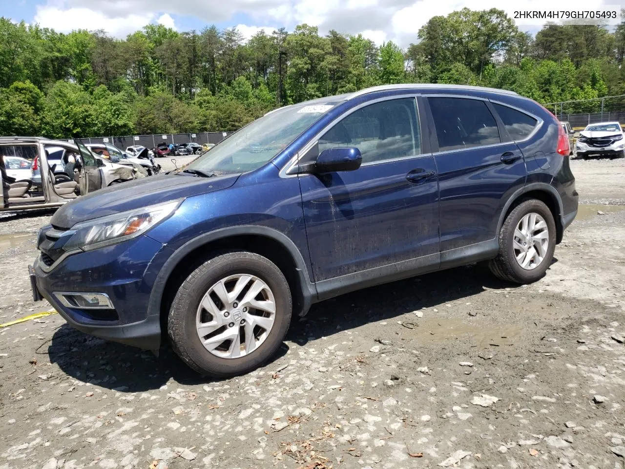 2016 Honda Cr-V Exl VIN: 2HKRM4H79GH705493 Lot: 53808474