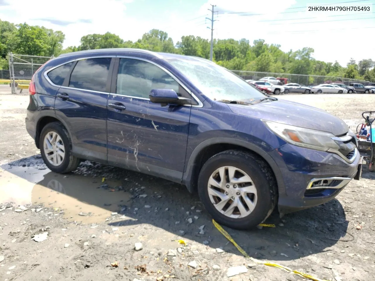 2016 Honda Cr-V Exl VIN: 2HKRM4H79GH705493 Lot: 53808474