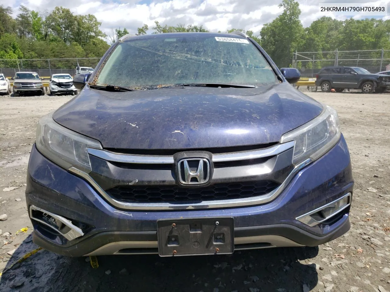 2016 Honda Cr-V Exl VIN: 2HKRM4H79GH705493 Lot: 53808474