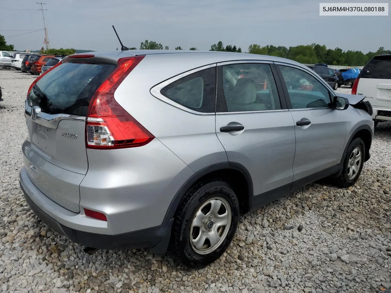 2016 Honda Cr-V Lx VIN: 5J6RM4H37GL080188 Lot: 59493764