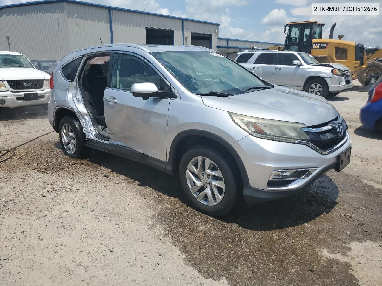 2016 Honda Cr-V Exl VIN: 2HKRM3H72GH512676 Lot: 61005244