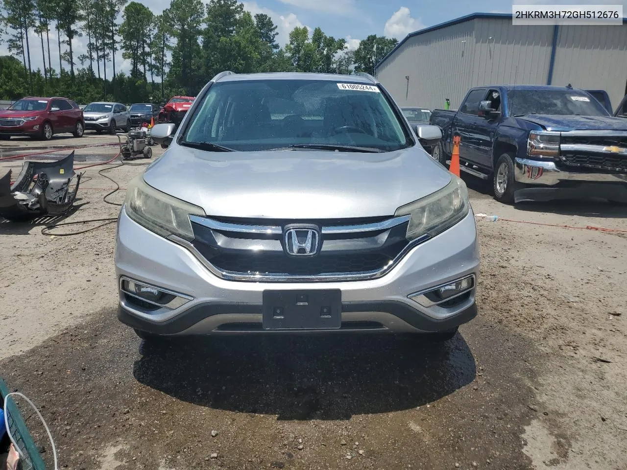 2016 Honda Cr-V Exl VIN: 2HKRM3H72GH512676 Lot: 61005244