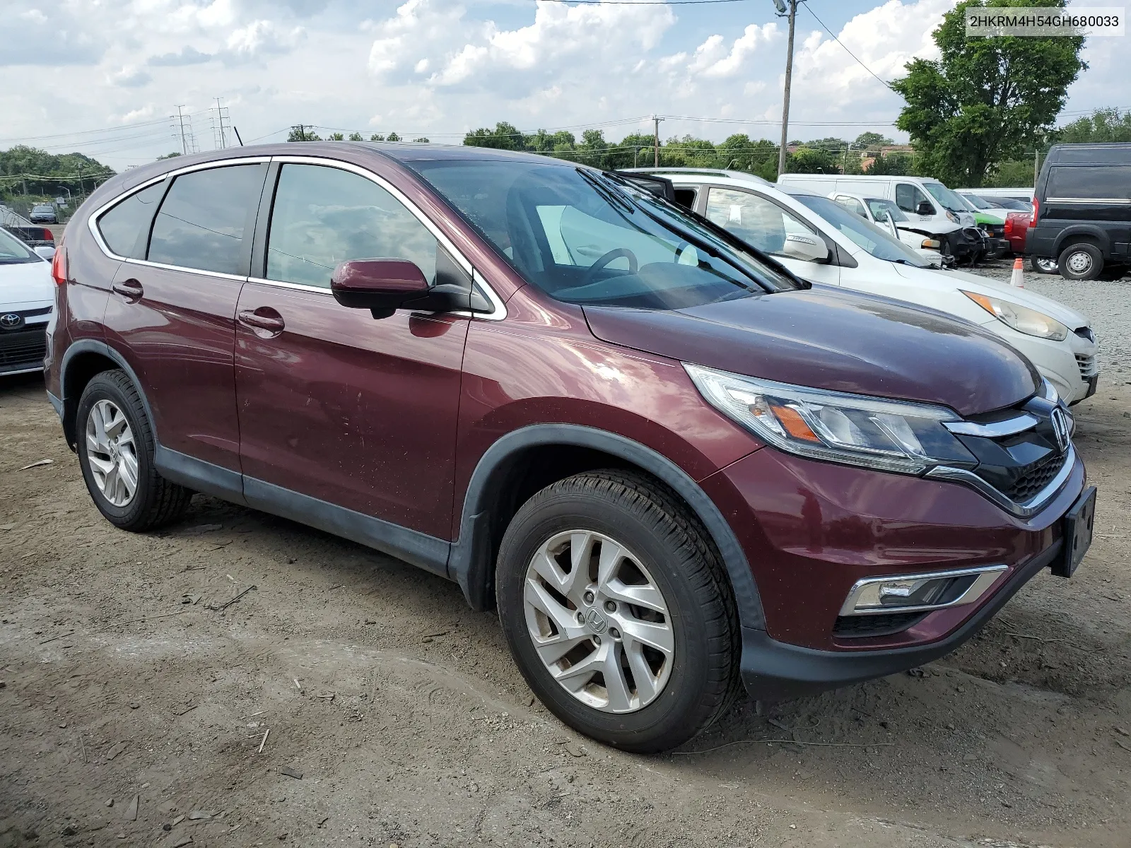 2016 Honda Cr-V Ex VIN: 2HKRM4H54GH680033 Lot: 61919114