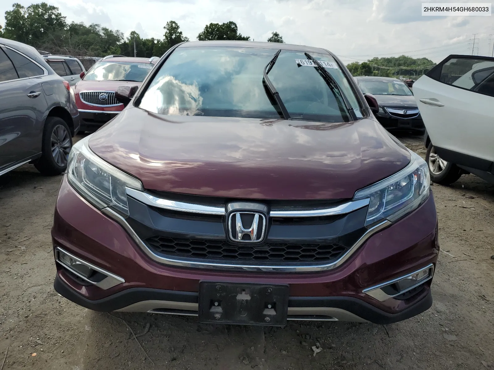 2016 Honda Cr-V Ex VIN: 2HKRM4H54GH680033 Lot: 61919114