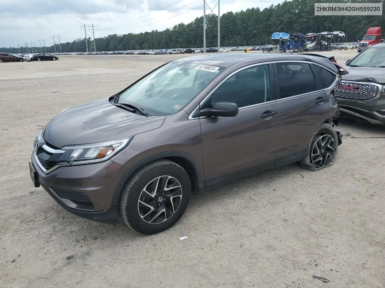 2016 Honda Cr-V Se VIN: 2HKRM3H42GH559230 Lot: 63188624