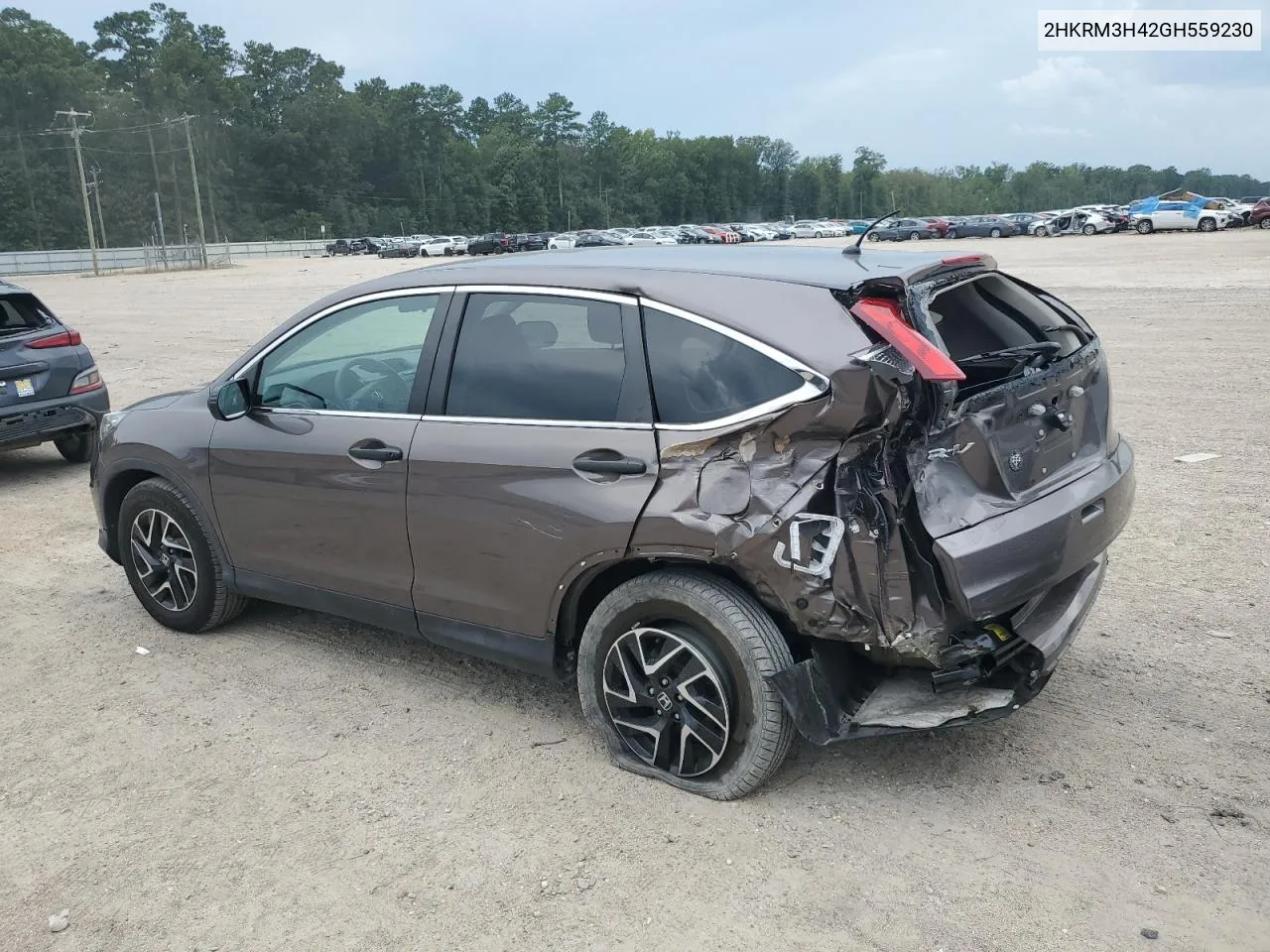 2016 Honda Cr-V Se VIN: 2HKRM3H42GH559230 Lot: 63188624