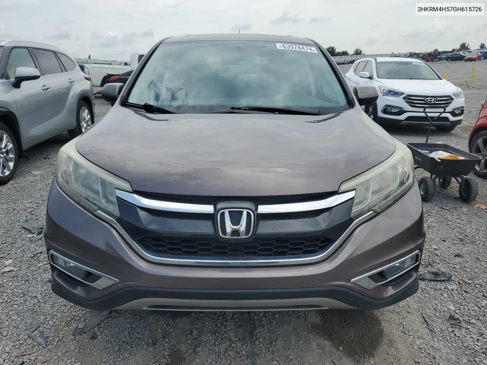 2016 Honda Cr-V Ex VIN: 2HKRM4H57GH615726 Lot: 63978474