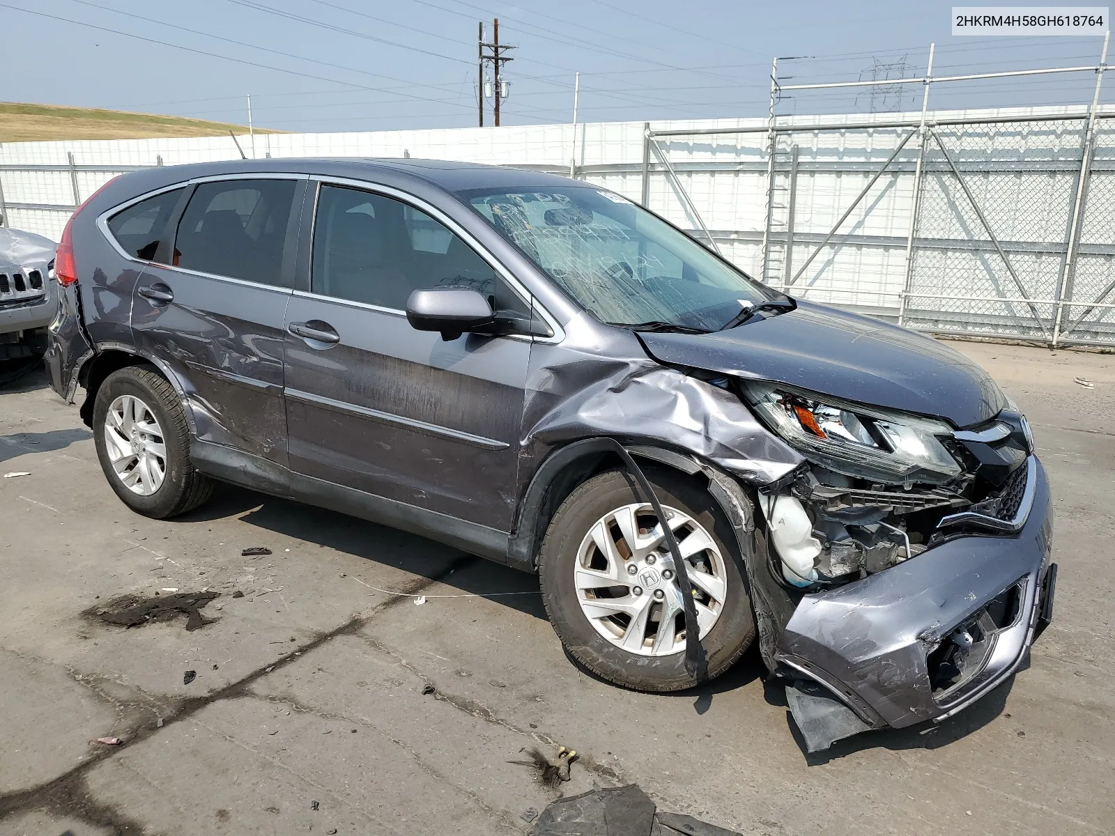 2016 Honda Cr-V Ex VIN: 2HKRM4H58GH618764 Lot: 64276654