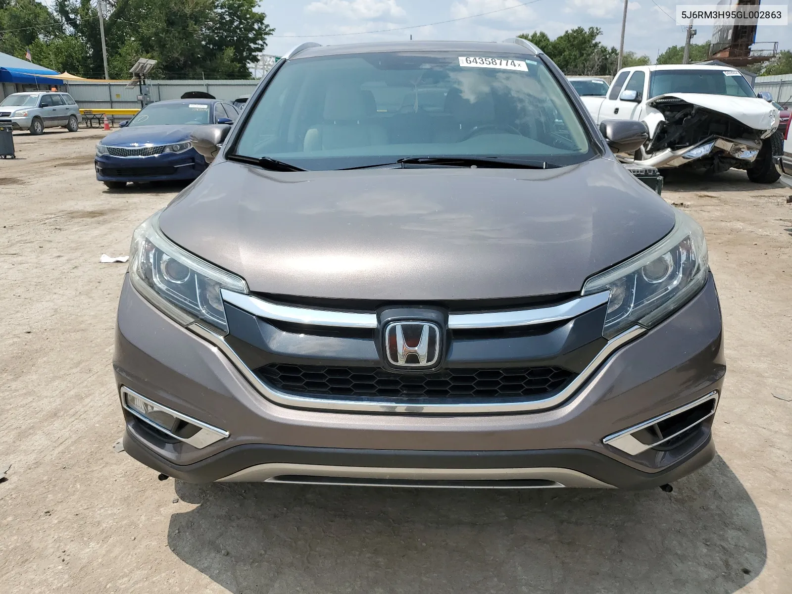 2016 Honda Cr-V Touring VIN: 5J6RM3H95GL002863 Lot: 64358774