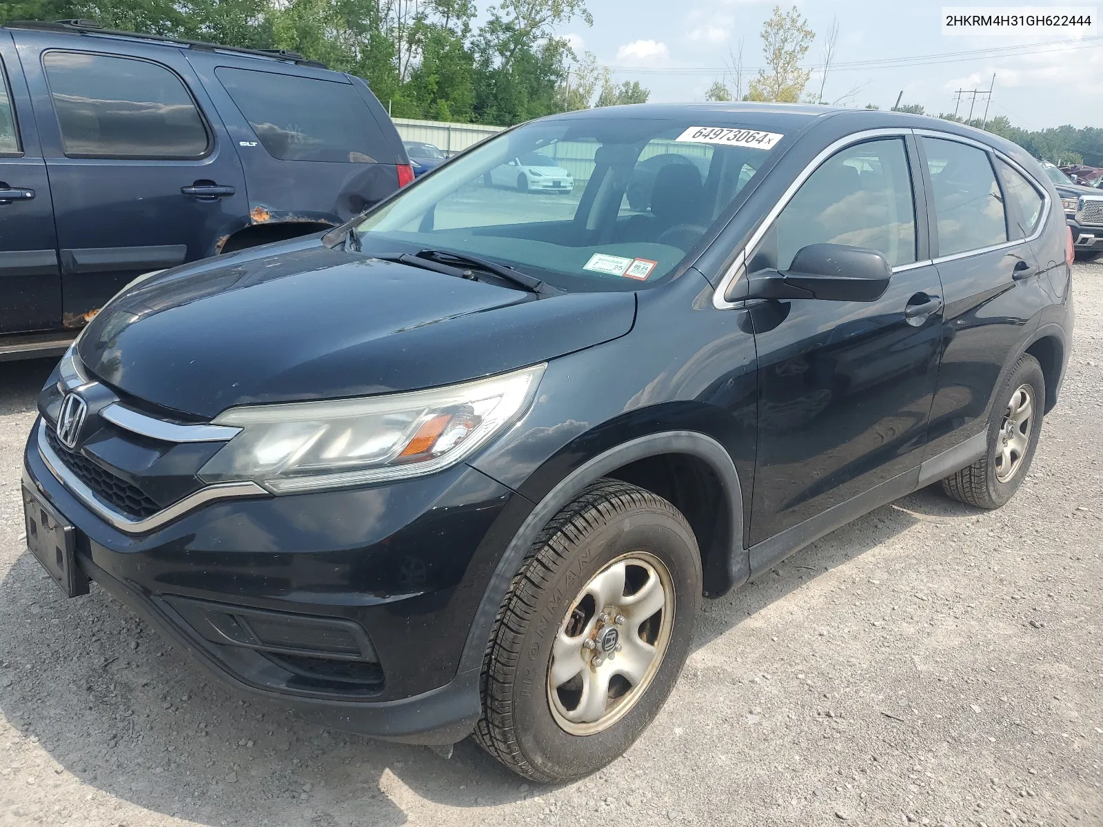 2016 Honda Cr-V Lx VIN: 2HKRM4H31GH622444 Lot: 64973064