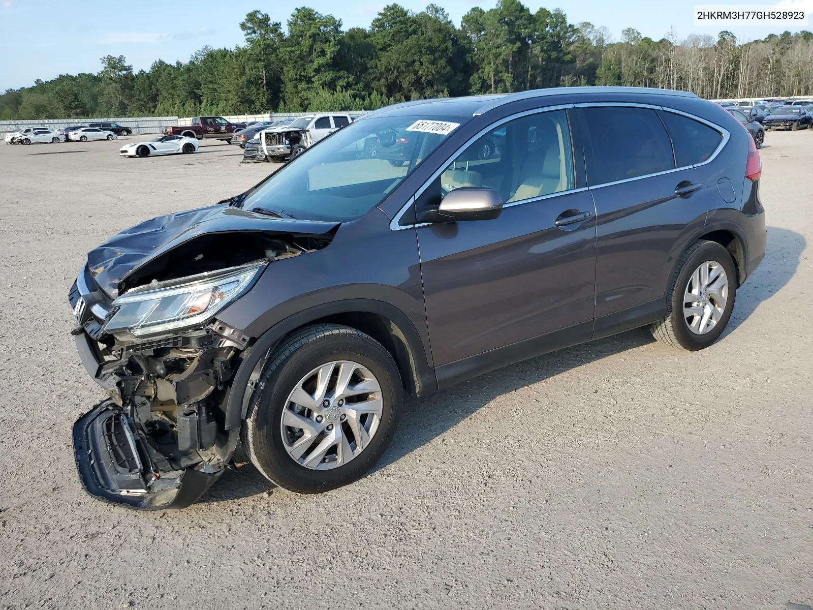 2016 Honda Cr-V Exl VIN: 2HKRM3H77GH528923 Lot: 65177004