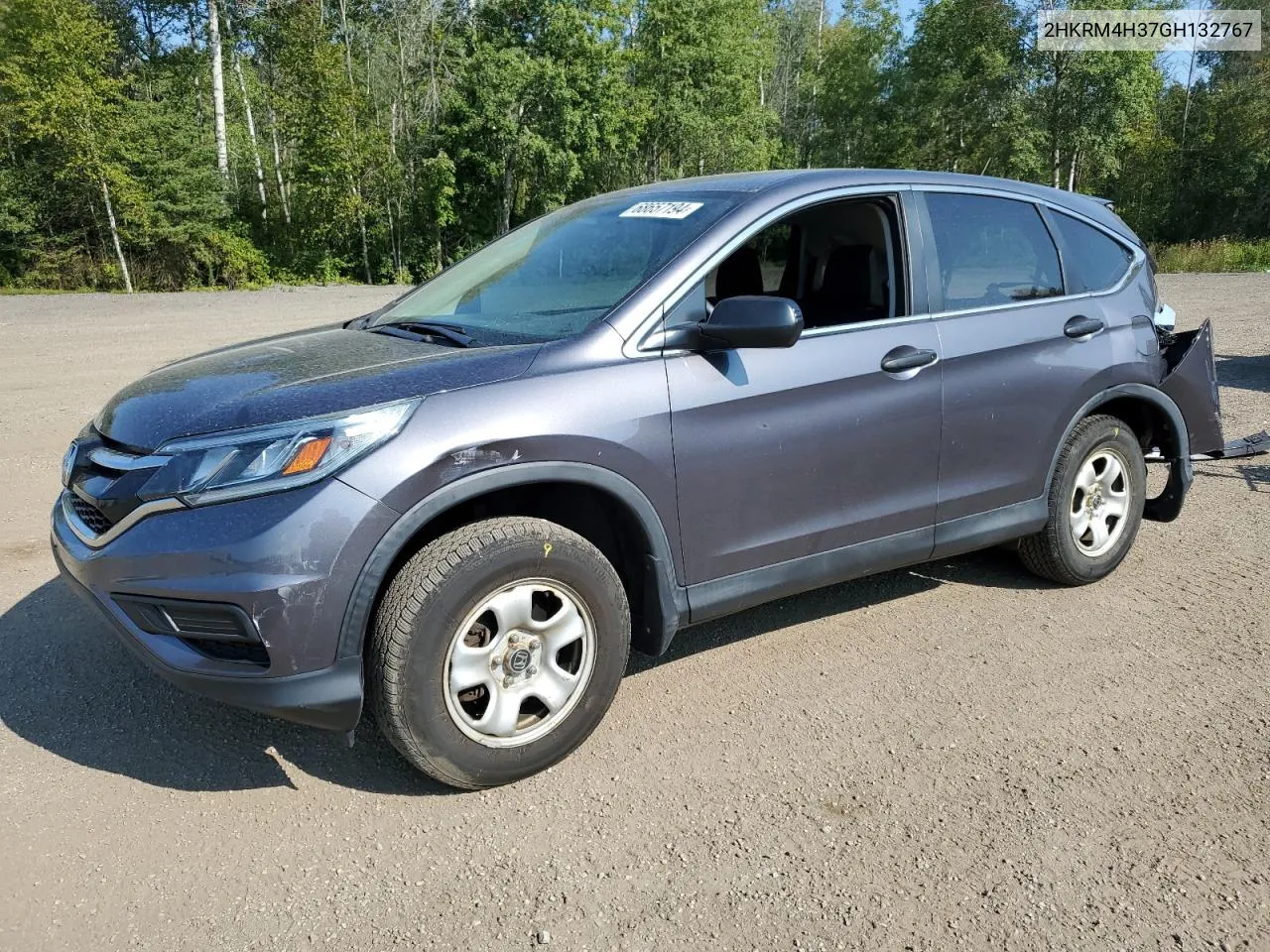 2016 Honda Cr-V Lx VIN: 2HKRM4H37GH132767 Lot: 68657194