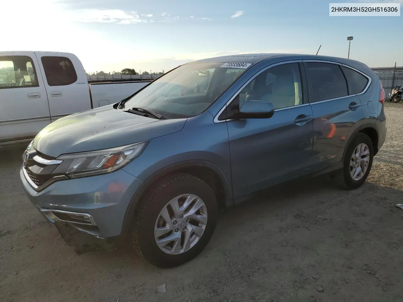 2016 Honda Cr-V Ex VIN: 2HKRM3H52GH516306 Lot: 70833684