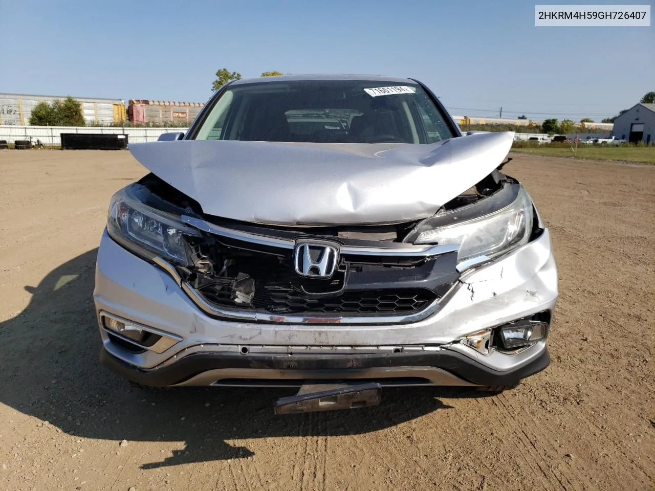 2016 Honda Cr-V Ex VIN: 2HKRM4H59GH726407 Lot: 71661194