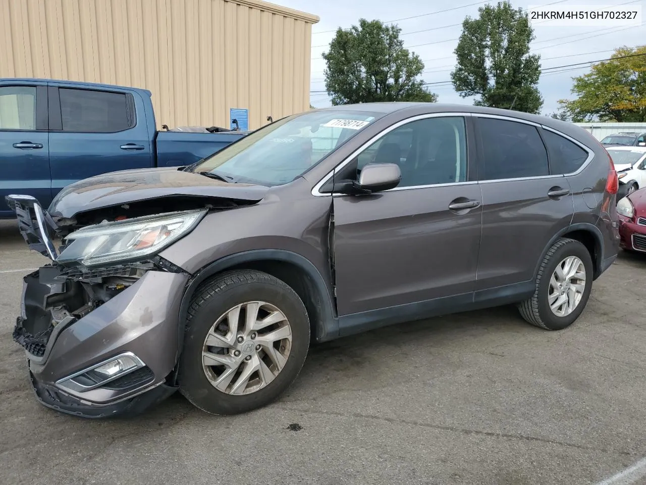 2016 Honda Cr-V Ex VIN: 2HKRM4H51GH702327 Lot: 71798714