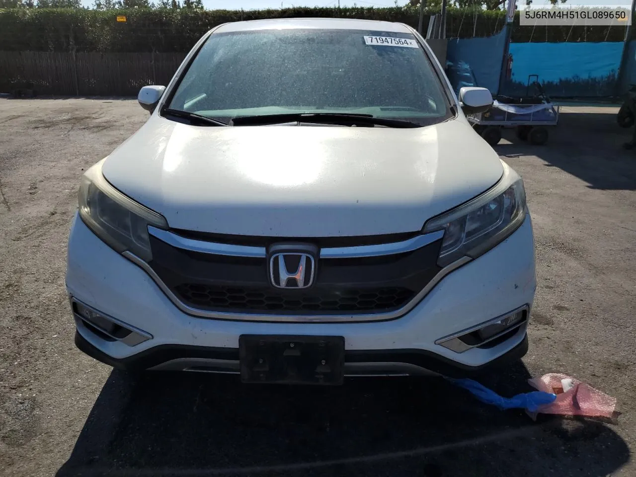 5J6RM4H51GL089650 2016 Honda Cr-V Ex