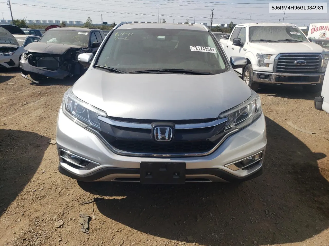 2016 Honda Cr-V Touring VIN: 5J6RM4H96GL084981 Lot: 72174984