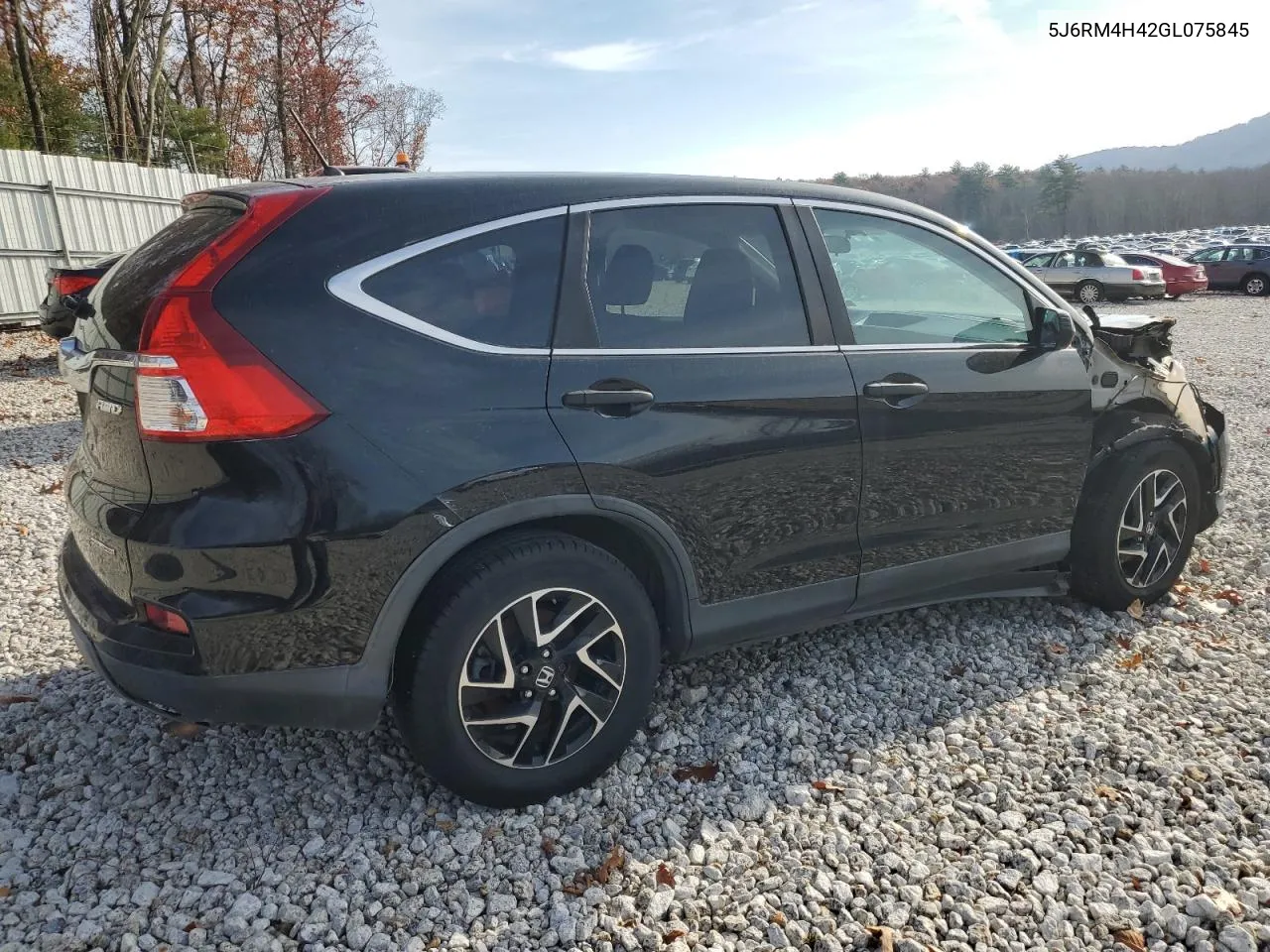 2016 Honda Cr-V Se VIN: 5J6RM4H42GL075845 Lot: 72330384