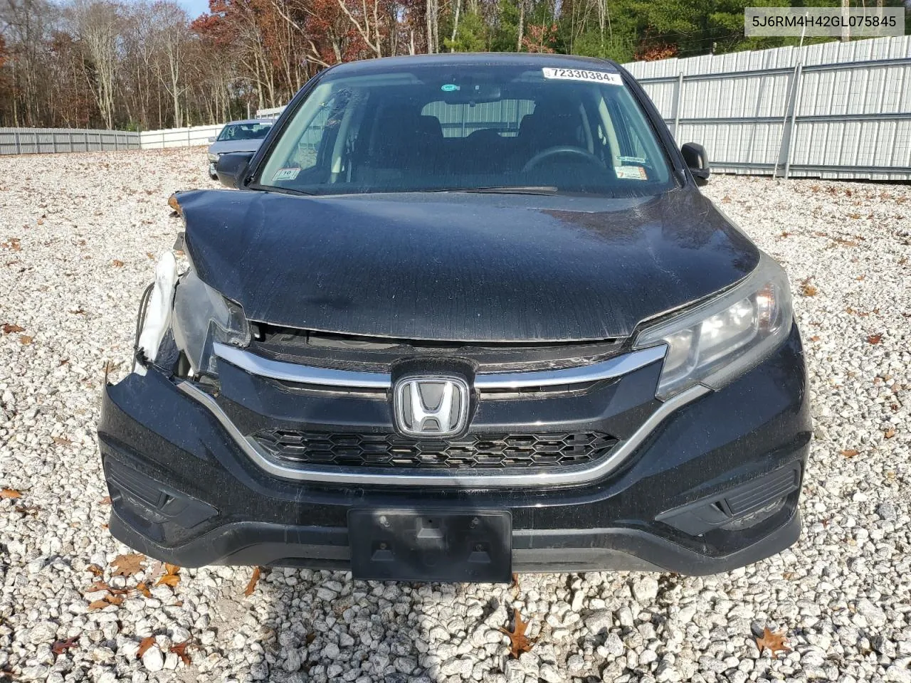 2016 Honda Cr-V Se VIN: 5J6RM4H42GL075845 Lot: 72330384