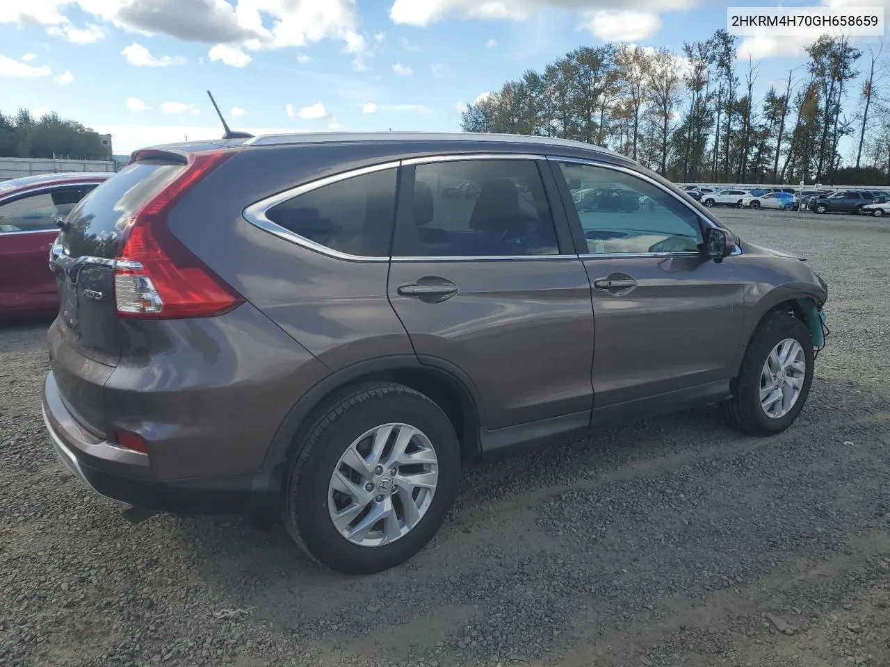 2016 Honda Cr-V Exl VIN: 2HKRM4H70GH658659 Lot: 72453614