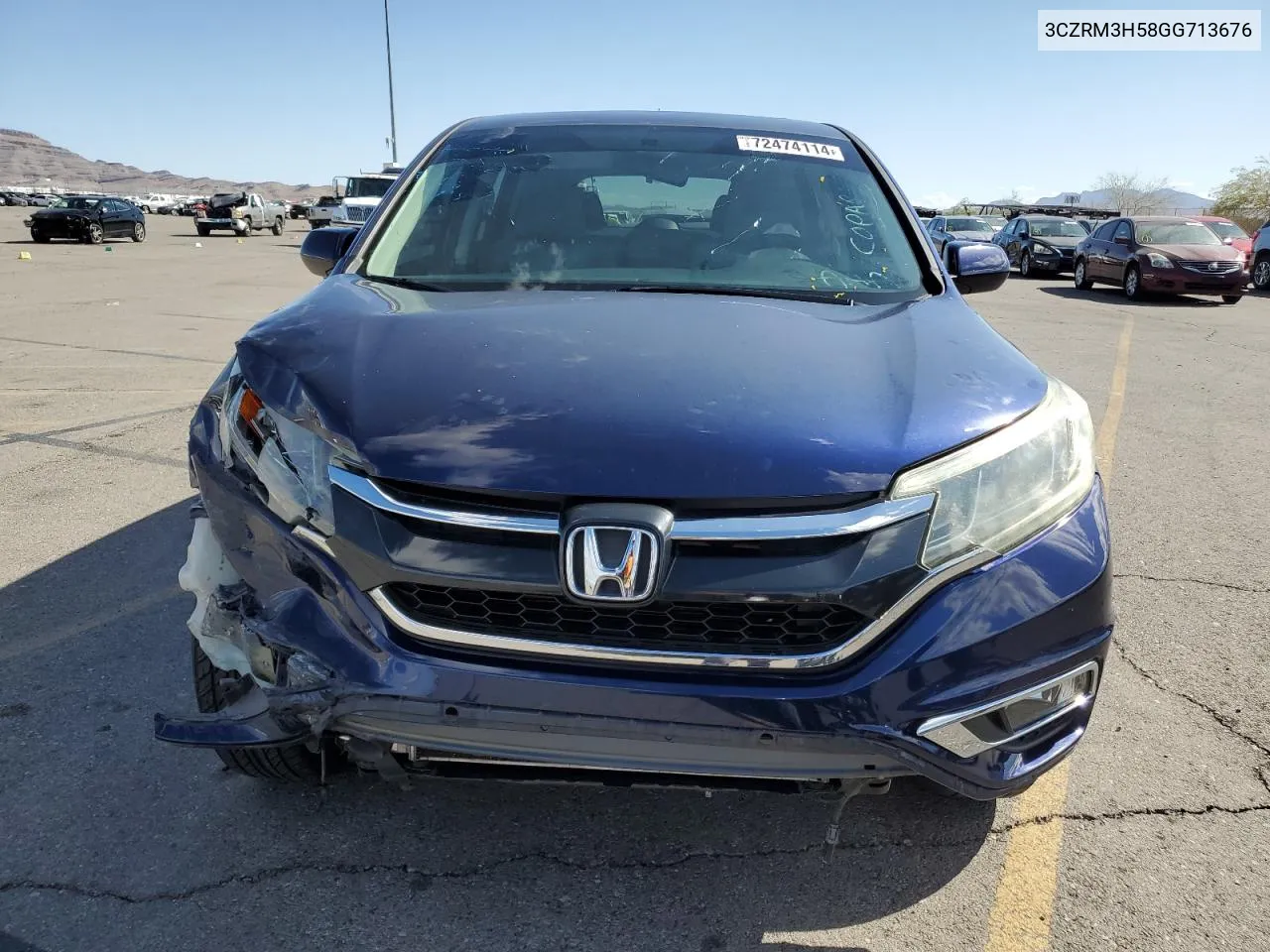 2016 Honda Cr-V Ex VIN: 3CZRM3H58GG713676 Lot: 72474114