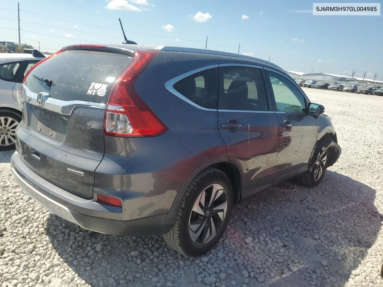 2016 Honda Cr-V Touring VIN: 5J6RM3H97GL004985 Lot: 72618074