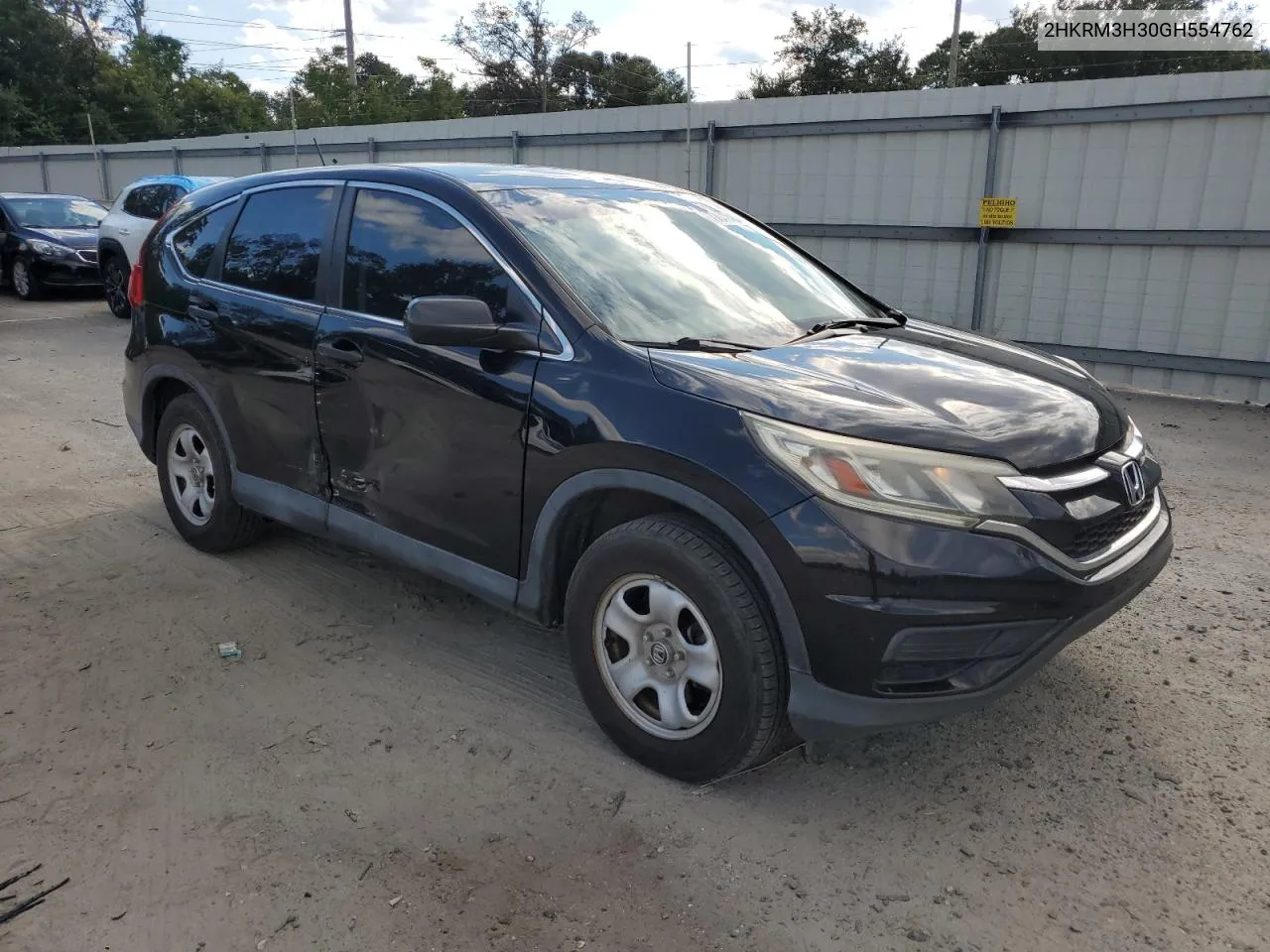 2016 Honda Cr-V Lx VIN: 2HKRM3H30GH554762 Lot: 73840454